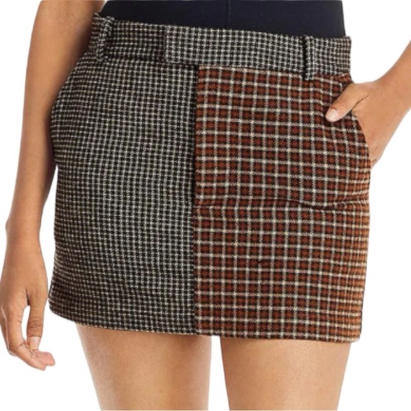 Rails Prim Pattern Block Mini skirt Mixed Patterns - Picture 1 of 12